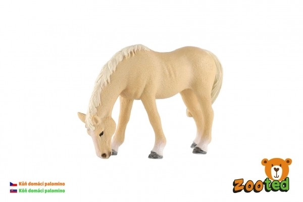 Palomino műanyag kanca 13 cm - Zooted