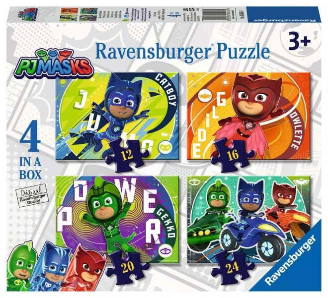 Ravensburger Puzzle Pizsamás hősök akcióban 4 az 1-ben