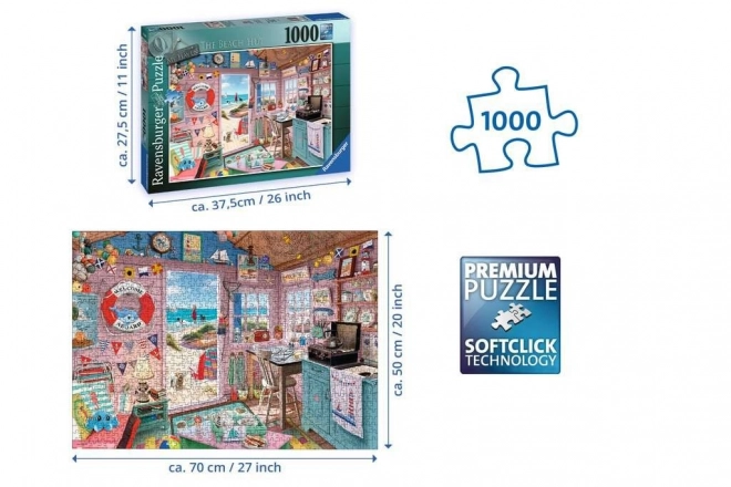 Ravensburger puzzle én menedékem: tengerparti ház 1000 darabos