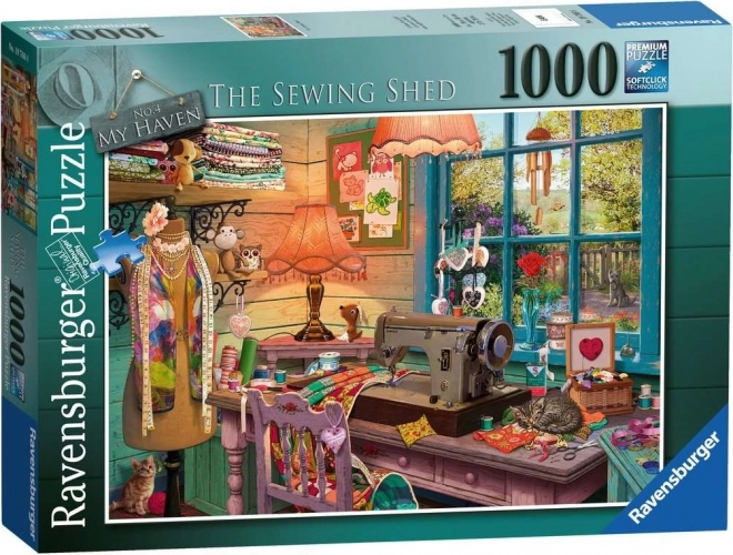 Ravensburger Puzzle: Az Én Menedékem - Varrósarok 1000 darabos