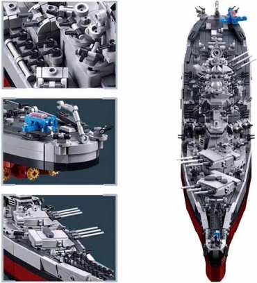 Sluban Építőkészlet USS Missouri csatahajó 1:350