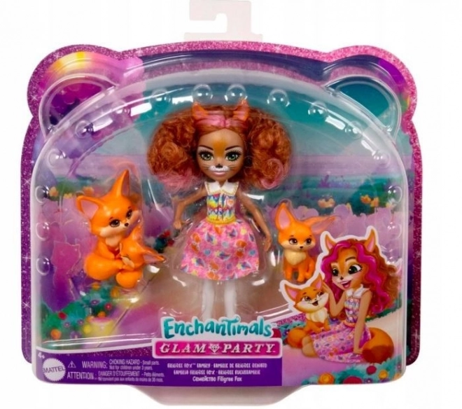 Enchantimals filigree fox figura róka család szett