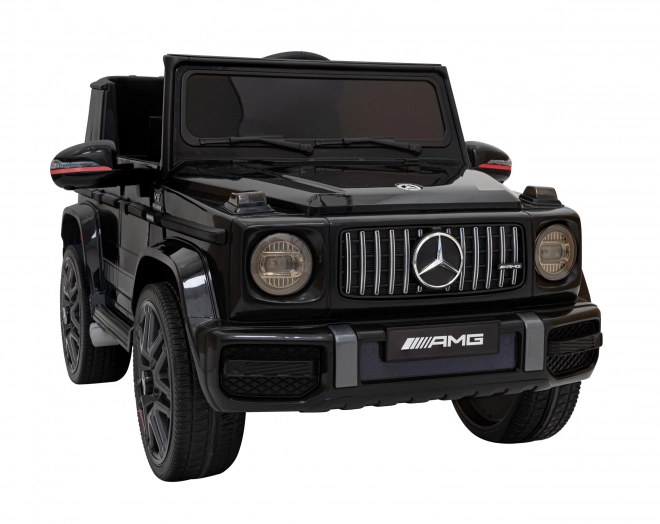 Mercedes AMG G63 gyerekeknek fekete + távirányító + MP3 LED + lassú indítás + EVA + övek