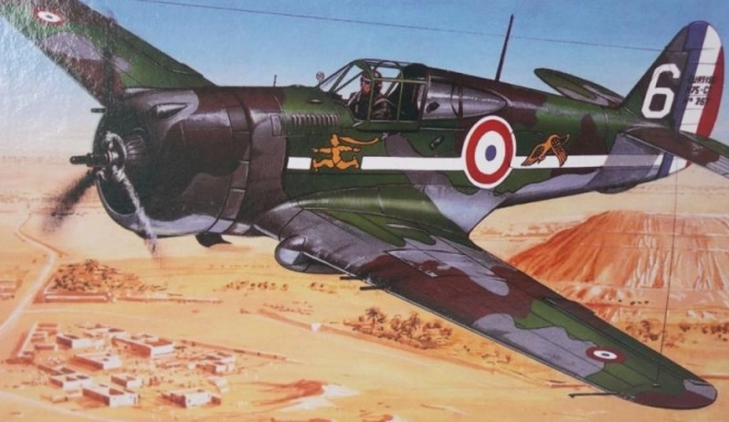 Curtiss Hawk repülőgép modell 1:72 méretarányban