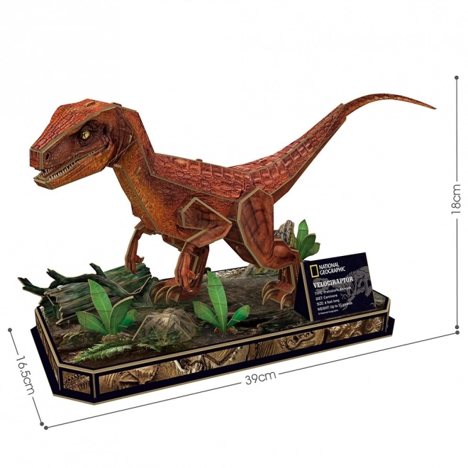 3D Puzzle National Geographic Velociraptor