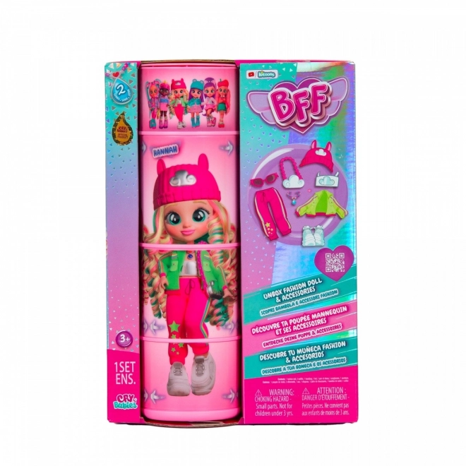 Cry Babies BFF Hannah divatos baba 20cm