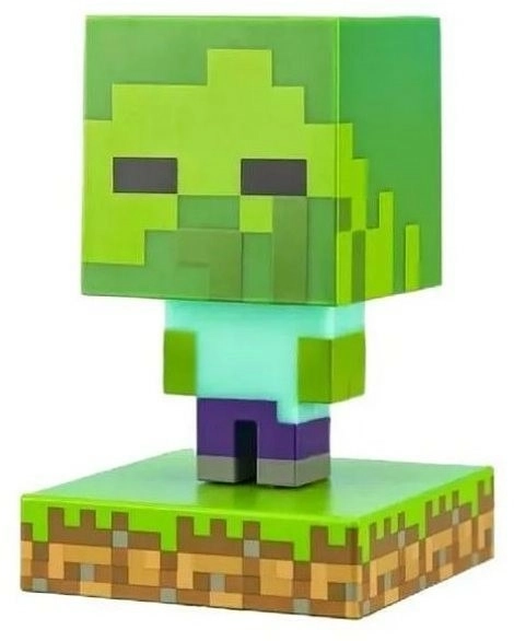 Minecraft világító zombi figura