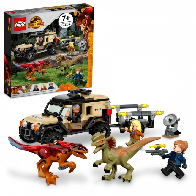 LEGO Jurassic World Pyroraptor és Dilophosaurus szállító