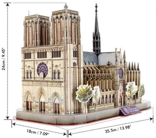 3D puzzle notre dame - national geographic kiadás