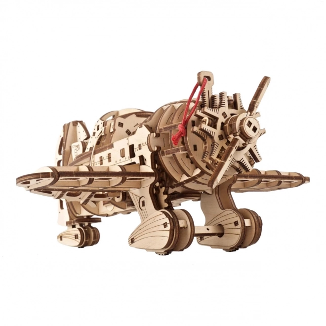 Ugears 3D Fa Mechanikus Puzzle - Mad Hornet Repülőgép