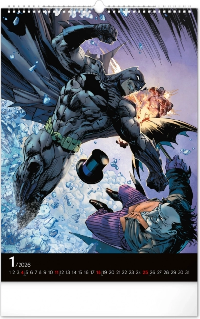 Fali naptár Batman Sötét 2026
