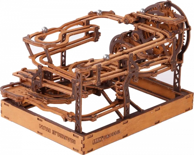 wooden city 3D fa puzzle Marbledráha