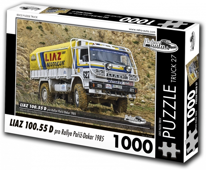 Retro autók puzzle Liaz 100.55 D Párizs-Dakar rallyhoz (1985)