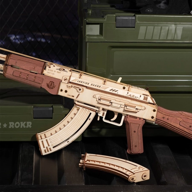 RoboTime 3D fa mechanikus kirakós AK-47