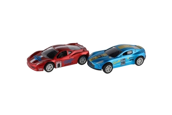 Mini visszahúzható versenyautó játék szett - 8,5 cm