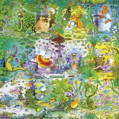 Heye Cartoon Classics Divočina Négyzetalakú Puzzle 1000 Darabos