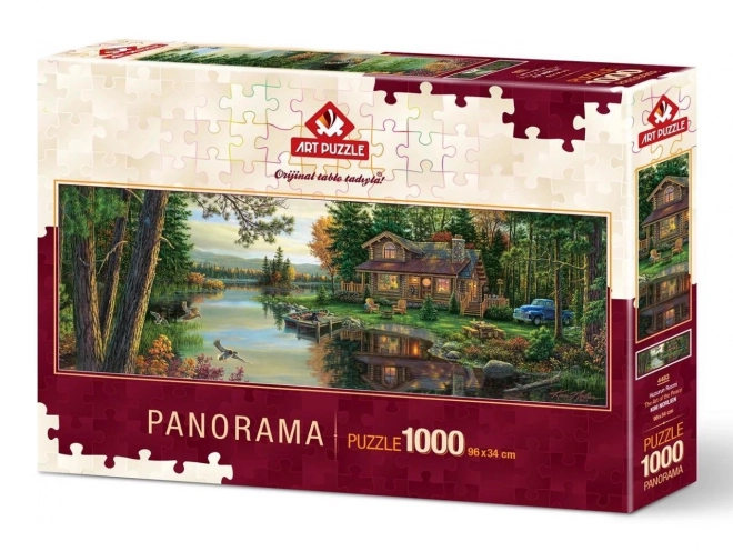 Panoráma puzzle kikapcsolódás a házikóban 1000 darabos