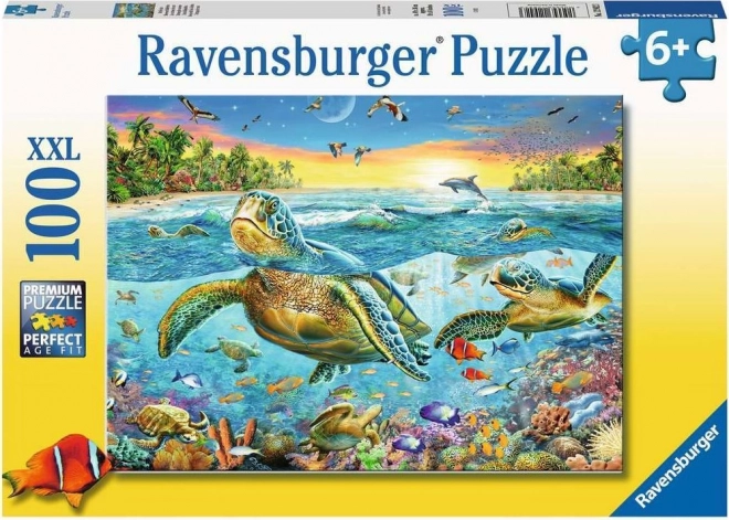 Ravensburger tengerparti teknősök XXL puzzle 100 darabos