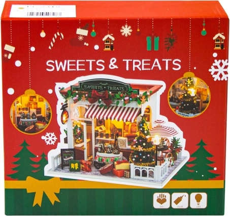 2Kids Toys miniatűr házikó karácsonyi cukrászda