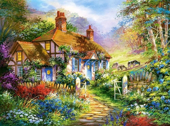 CASTORLAND Puzzle Házikó az erdőben 3000 darab