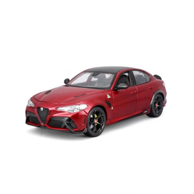 Bburago Alfa Romeo Giulia GTAm fém model, piros