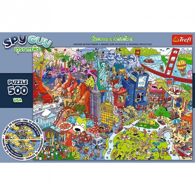 Kémfigura rejtett tárgyai 500 darabos puzzle