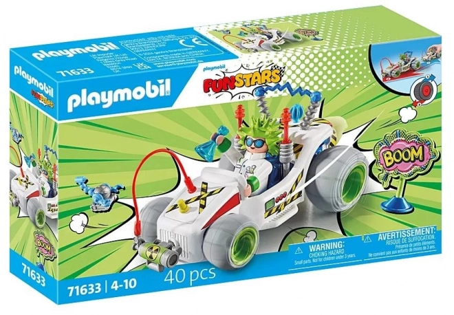 Playmobil Funstars Racing: professzor és gokart készlet