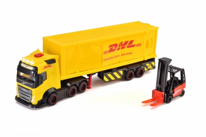Pótkocsis teherautó dhl 35 cm Dickie Toys