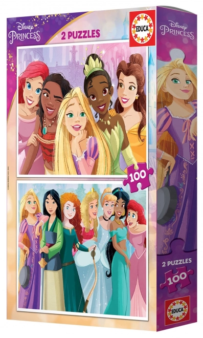 Disney Hercegnők Educa Puzzle 2x100 Darab