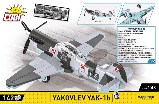 Cobi Yakovlev Yak-1b építőkészlet