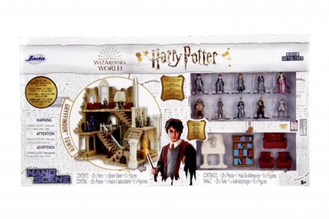 Harry Potter griffendéli torony nano figurákkal