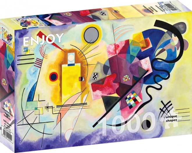 Élvezetes puzzle vassily kandinsky: sárga piros kék 1000 darabos