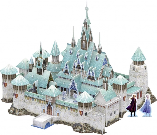 Jégvarázs Arendelle kastély 3D Puzzle 256 darabos