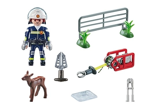 Playmobil állatmentő tűzoltó készlet