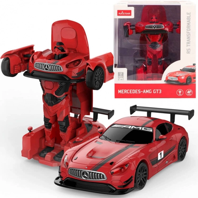 Rastar mercedes gt3 amg transzformáló robot autó