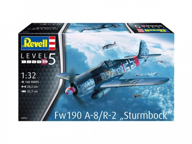 Fw190 A-8 Sturmbock műanyag repülőgép makett 1/32