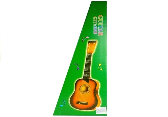 Klasszikus Fa Gitár Pengetővel Fekete 60 cm