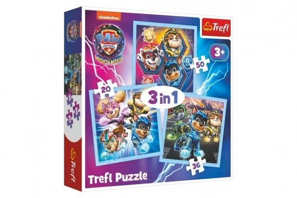 Puzzle 3 az 1-ben Mancs Őrjárat Mighty Pups