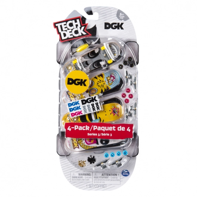 Tech Deck ujjdeszka 4 darabos készlet