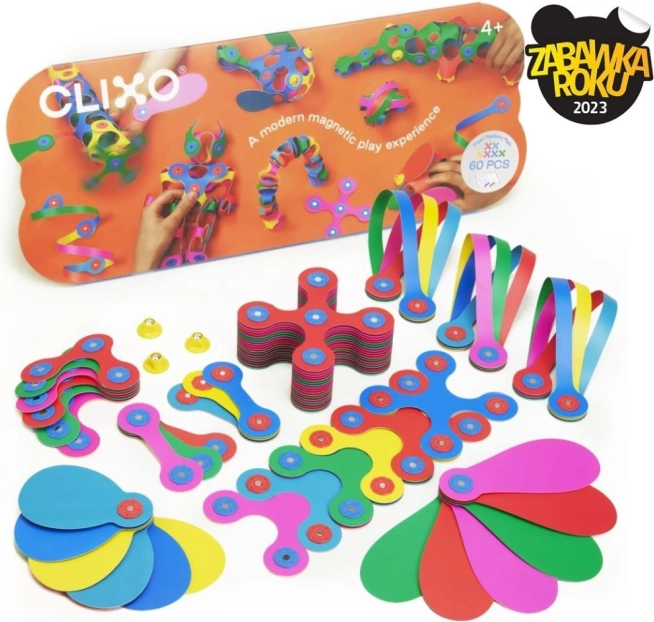 Clixo Super Rainbow mágneses építőjáték 60 darab