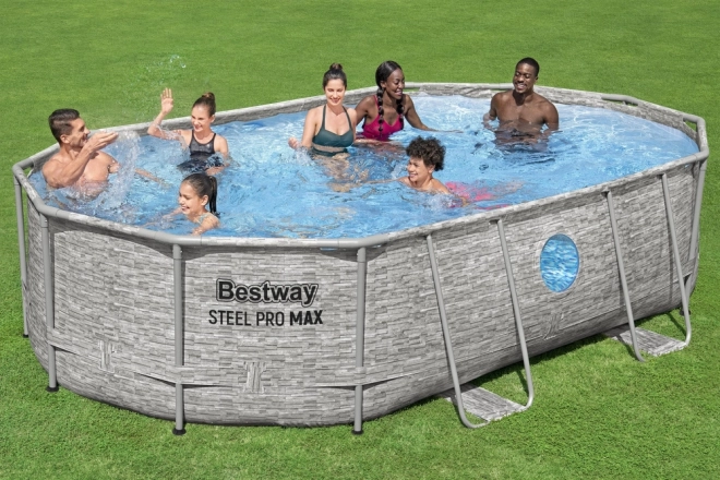 Önhordó Bestway Power Steel Swim Vista medence 427 x 250 x 100 cm
