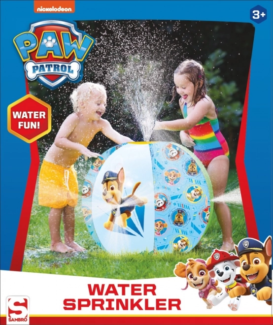 Vizes felfújható szórófejes labda 50 cm PAW Patrol kék