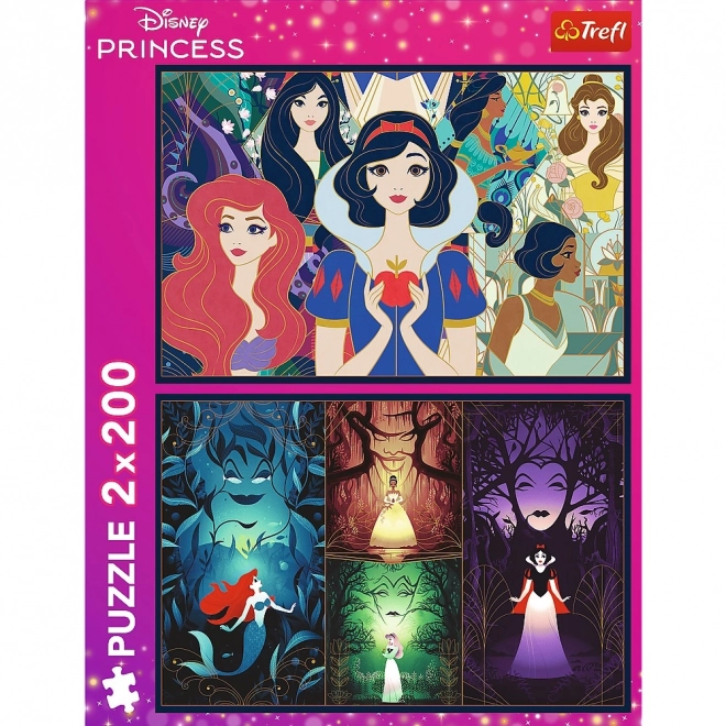 Disney hercegnők varázslatos puzzle 2x200 darabos készlet