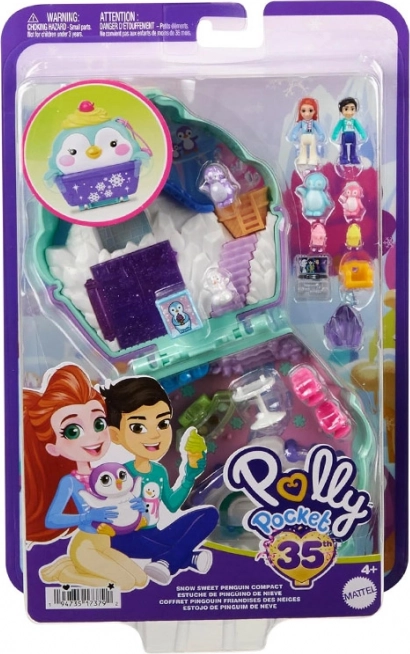 Polly Pocket Kompakt Jégkunyhó Pingvinekkel