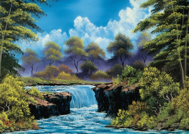 Bob Ross vízesés puzzle – 1000 darabos