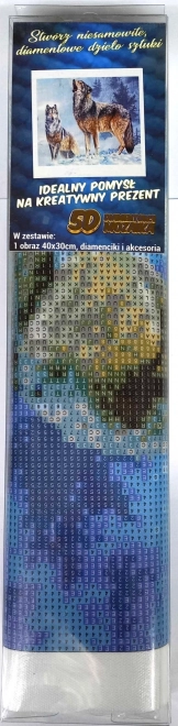 Gyémántfestés Farkasüvöltés 30x40cm