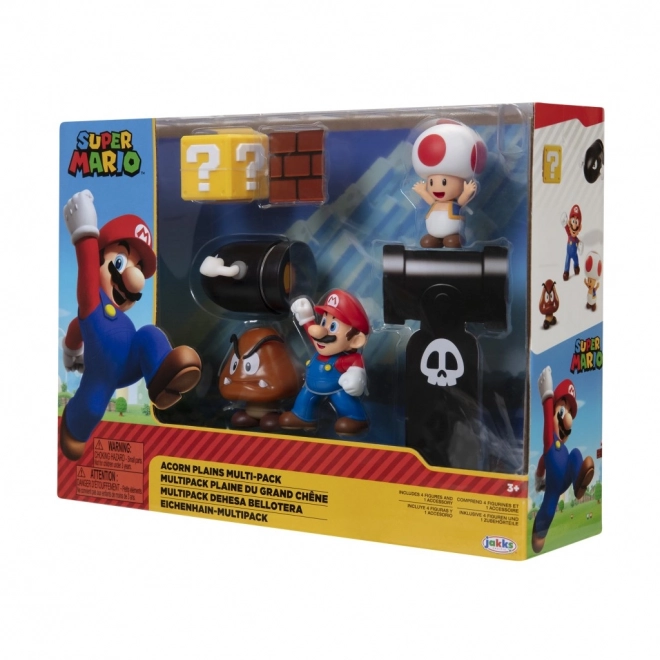 Super Mario figurák szett diorámával