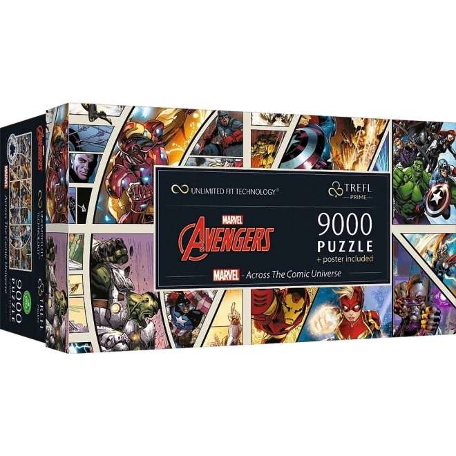 trefl puzzle marvel avengers: az univerzum hősei 9000 darabos