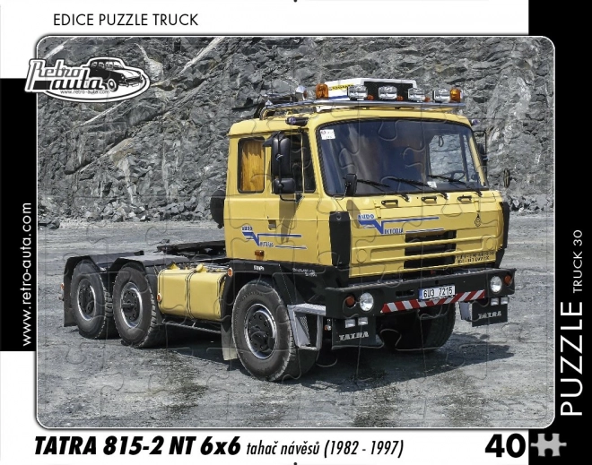 Retro Autó Puzzle Tatra 815-2 NT Teherautó