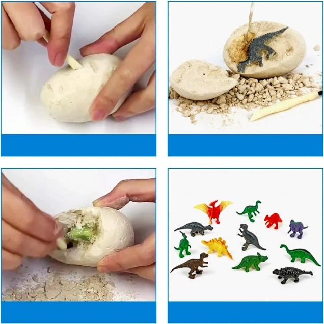 12 dinoszauruszos meglepetés minden tojásban